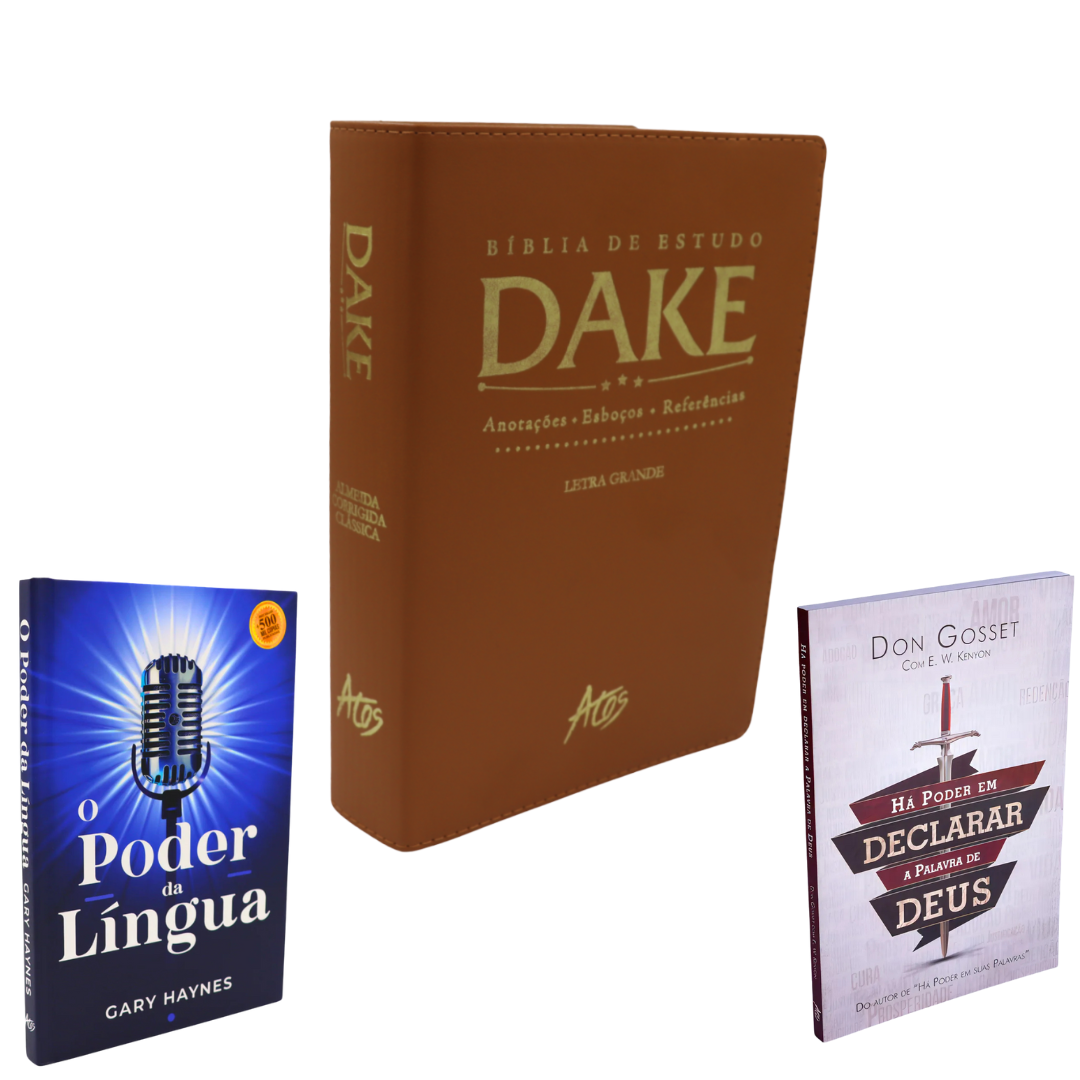 "KIT Bíblia de Estudo Dake + KIT Poder Da Palavra" + Frete Grátis + Parcelamento Sem Juros