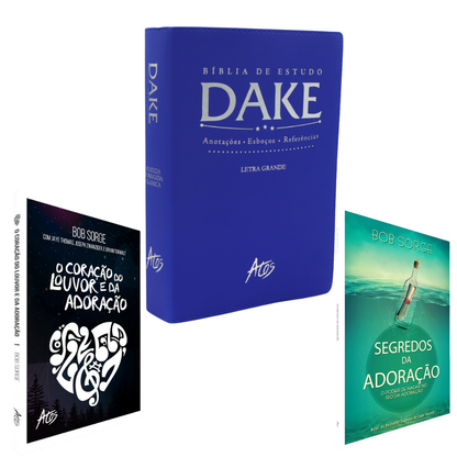 "KIT Bíblia de Estudo Dake + KIT Adoração" + Frete Grátis + Parcelamento Sem Juros