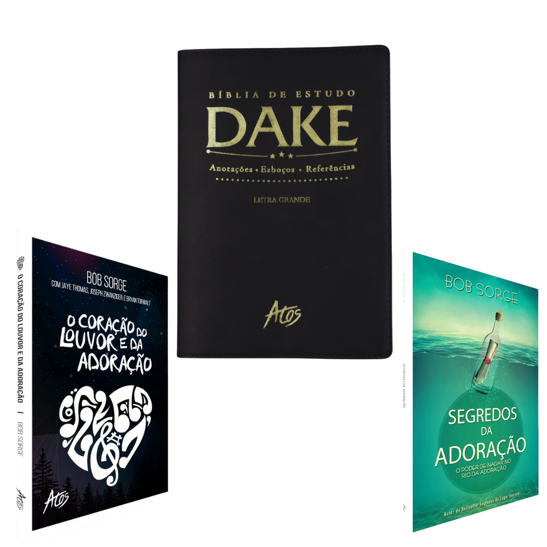 "KIT Bíblia de Estudo Dake + KIT Adoração" + Frete Grátis + Parcelamento Sem Juros