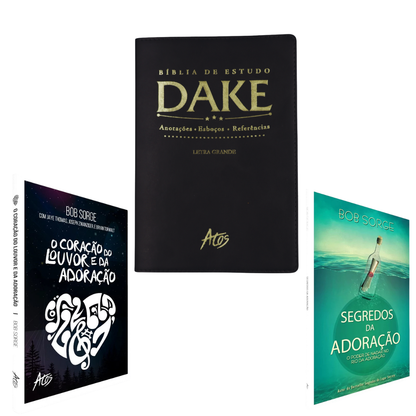 "KIT Bíblia de Estudo Dake + KIT Adoração" + Frete Grátis + Parcelamento Sem Juros