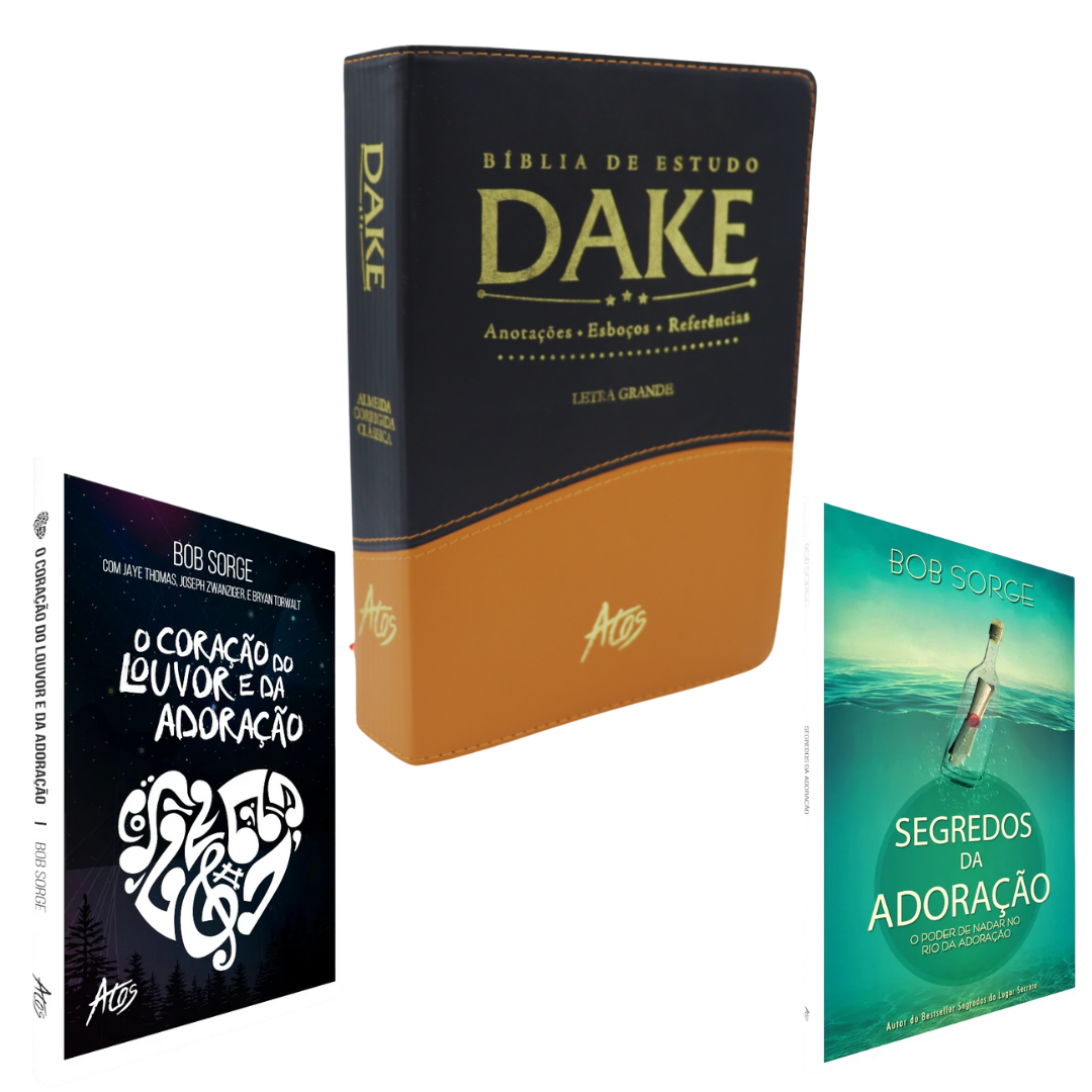 "KIT Bíblia de Estudo Dake + KIT Adoração" + Frete Grátis + Parcelamento Sem Juros