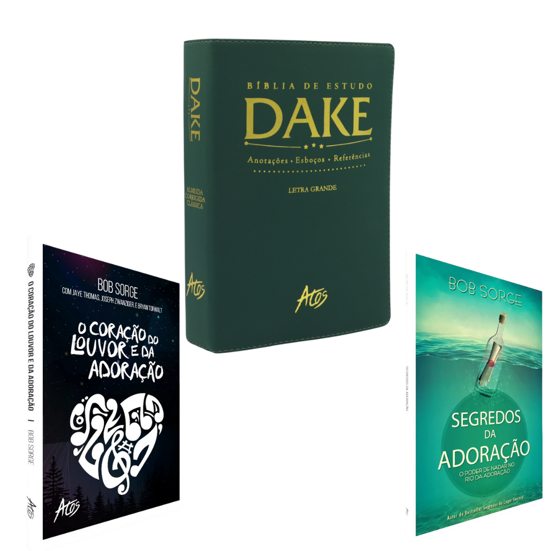 "KIT Bíblia de Estudo Dake + KIT Adoração" + Frete Grátis + Parcelamento Sem Juros