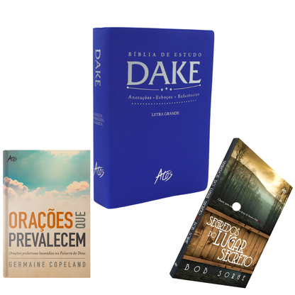 "KIT ESPECIAL Bíblia de Estudo Dake + BRINDES" + Frete Grátis + Parcelamento Sem Juros