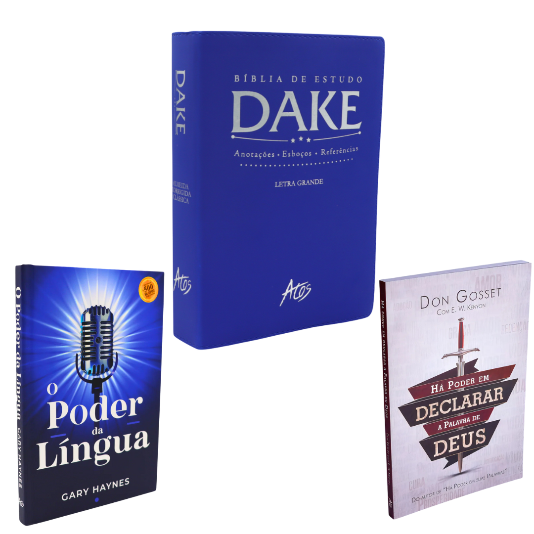 "KIT Bíblia de Estudo Dake + KIT Poder Da Palavra" + Frete Grátis + Parcelamento Sem Juros