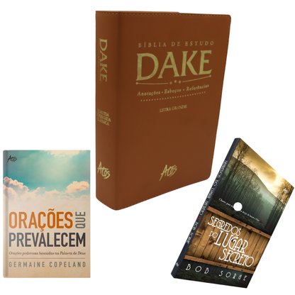 "KIT ESPECIAL Bíblia de Estudo Dake + BRINDES" + Frete Grátis + Parcelamento Sem Juros
