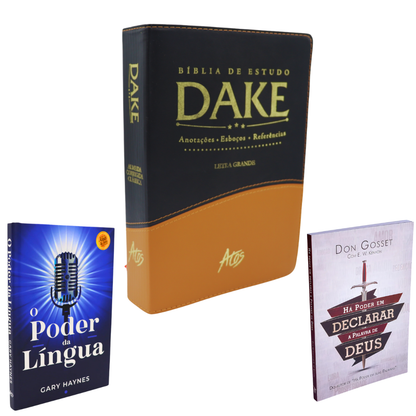 "KIT Bíblia de Estudo Dake + KIT Poder Da Palavra" + Frete Grátis + Parcelamento Sem Juros