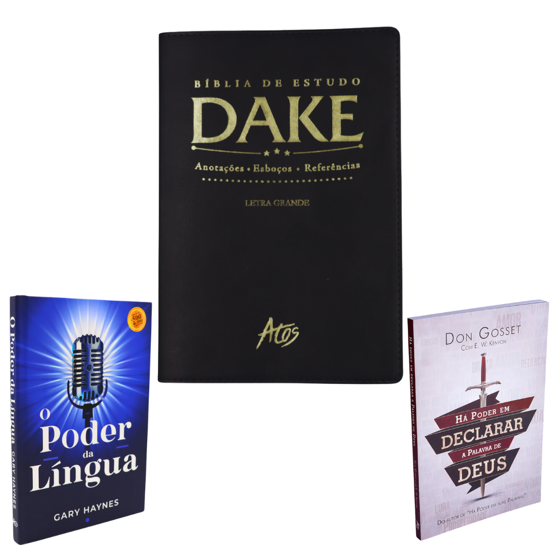 "KIT Bíblia de Estudo Dake + KIT Poder Da Palavra" + Frete Grátis + Parcelamento Sem Juros
