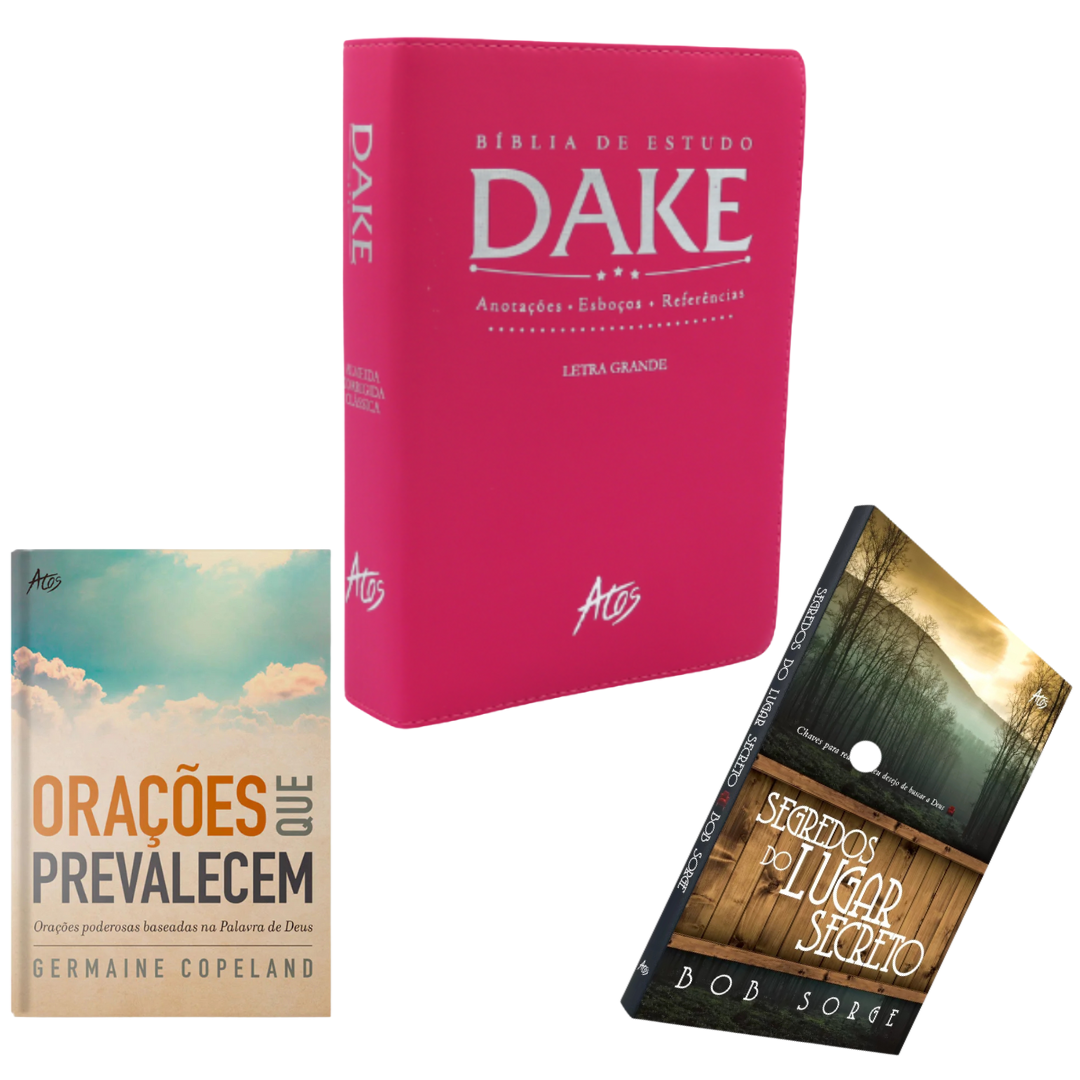 "KIT ESPECIAL Bíblia de Estudo Dake + BRINDES" + Frete Grátis + Parcelamento Sem Juros