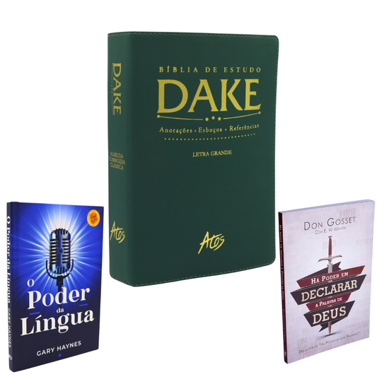 "KIT Bíblia de Estudo Dake + KIT Poder Da Palavra" + Frete Grátis + Parcelamento Sem Juros