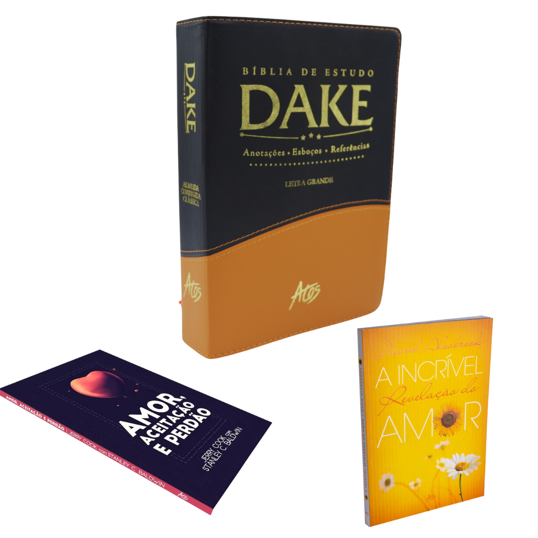 KIT Bíblia de Estudo Dake + Kit Amor Divino + Frete Grátis + Parcelamento Sem Juros