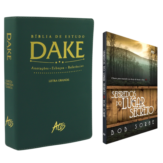 KIT Bíblia de Estudo Dake + Segredos Do Lugar Secreto + Frete Grátis + Parcelamento Sem Juros
